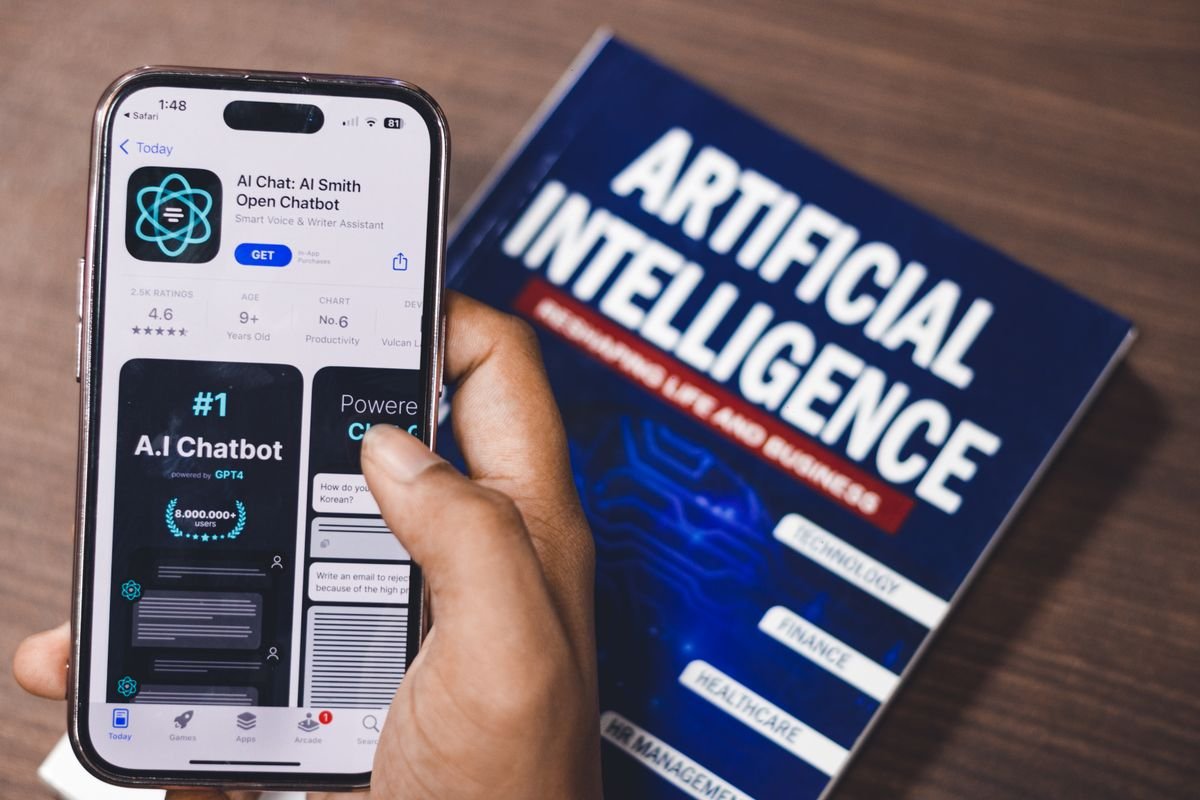 AI chatbot interface displayed on a device