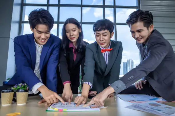 Small business team at work