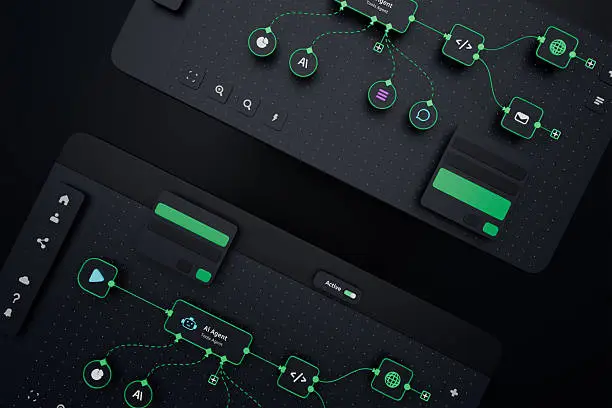Web designer working on a layout