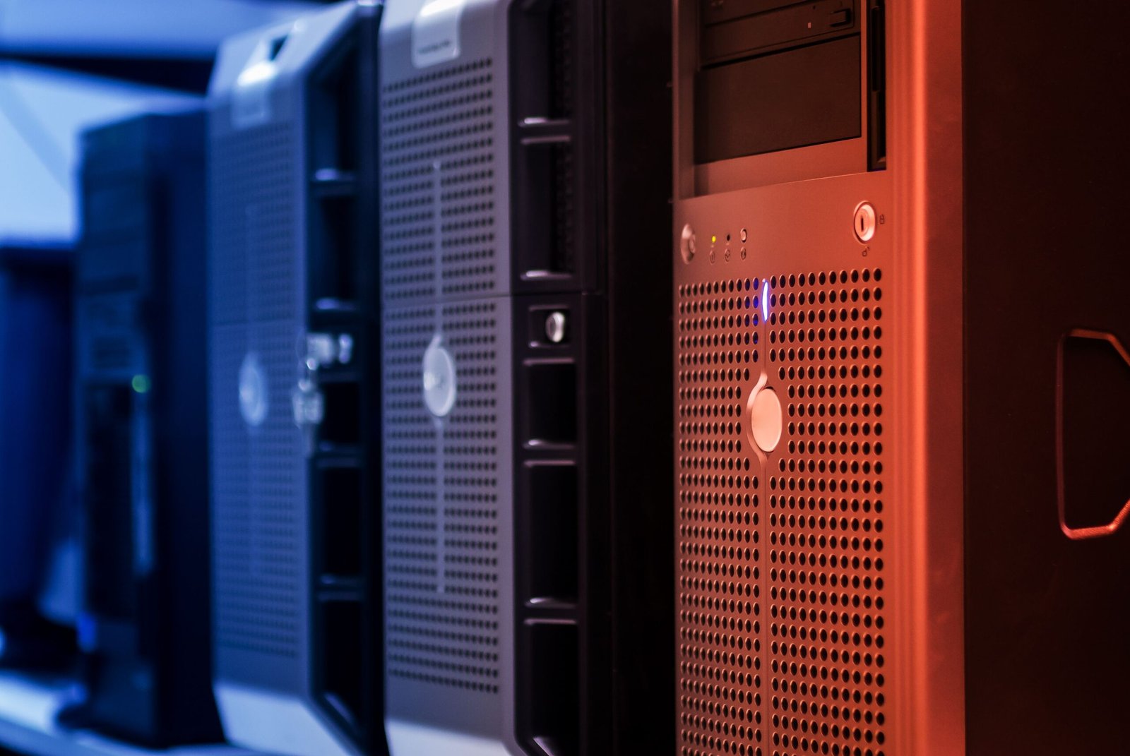A desktop computer with its graphics card visible